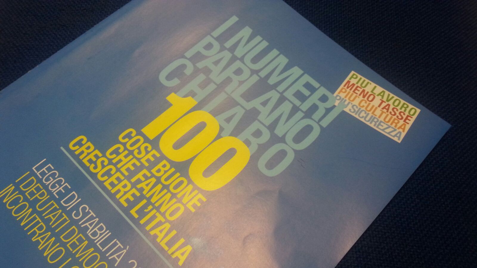 Legge di Stabilità, convegno al Pd