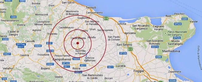 Scossa di terremoto nel Molise avvertita anche nel Sannio