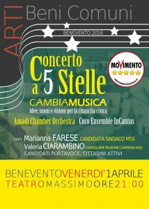 Locandina Concerto a 5 Stelle