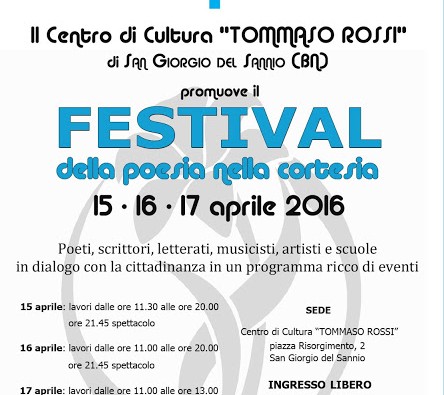 Festival della Poesia: a San Giorgio del Sannio in scena l’arte