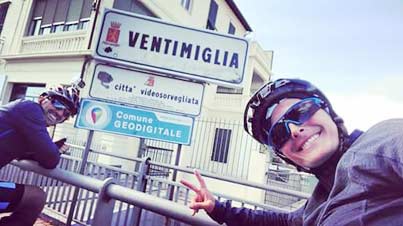 Prima tappa francese per i due ciclisti di Amorosi