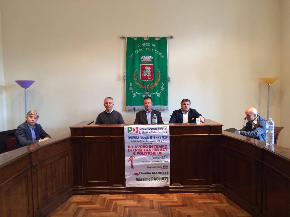 Il Pd ha parlato di lavoro e Jobs act