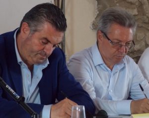 il cons. reg.le  Francesco Alfieri  e Domizio Pigna