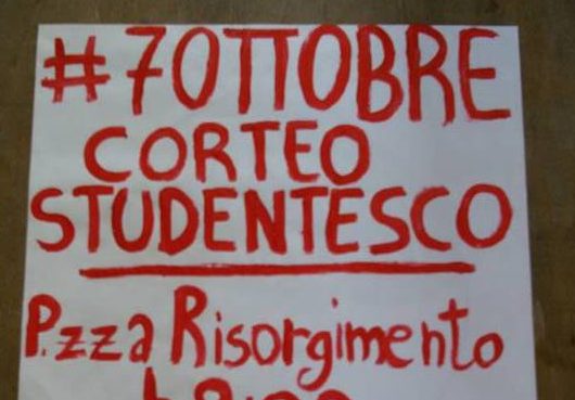 Benevento| Al corteo del 7 ottobre anche l’Unione degli Studenti