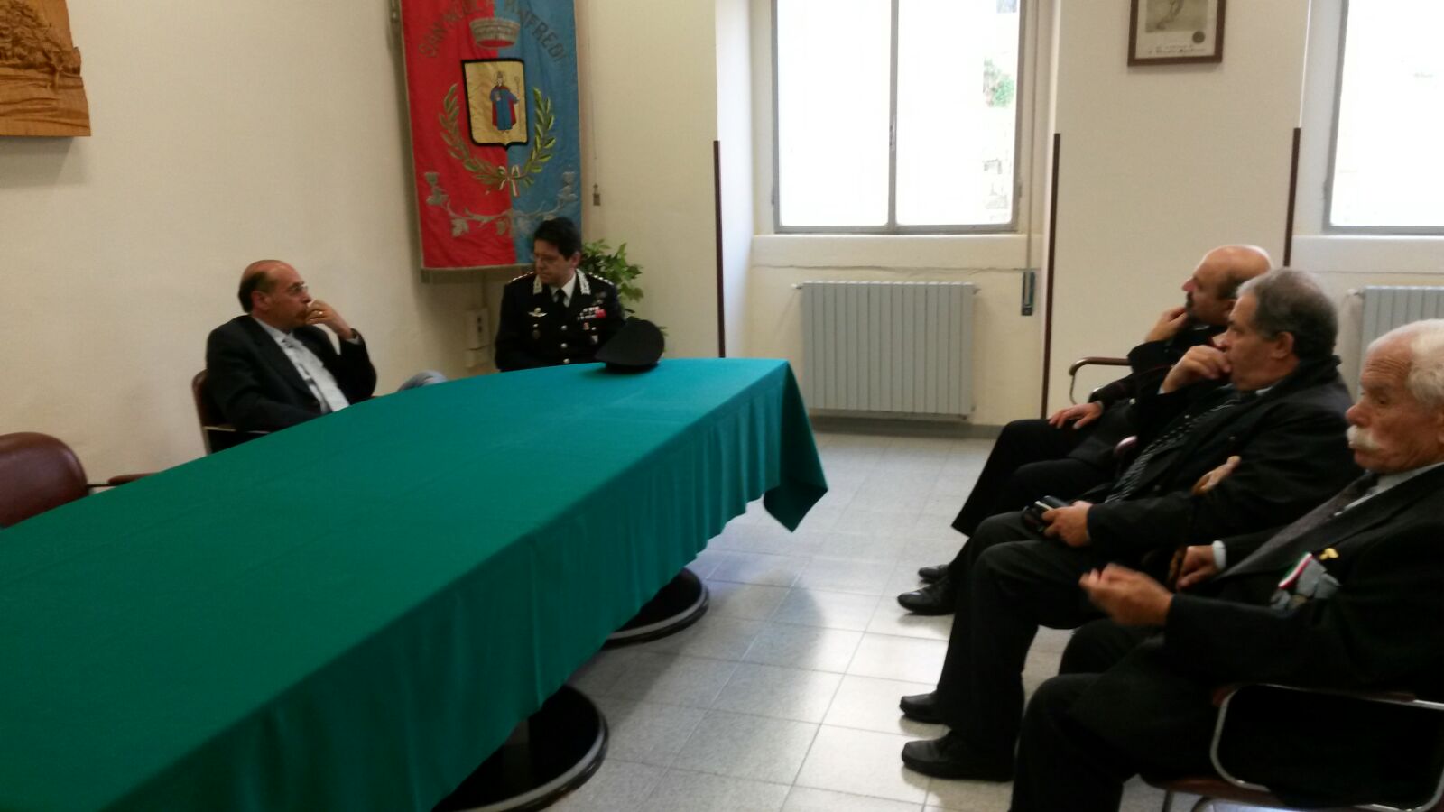 San Nicola Manfredi| Il neo Comandante Puel in visita al Comune