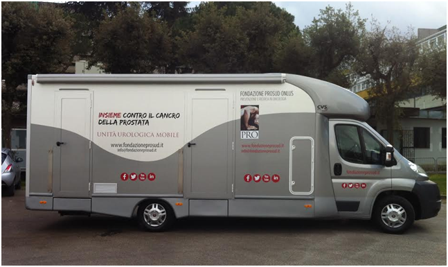 A Benevento il Camper della Prevenzione del Tumore alla Prostata