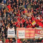 Domenica al Vigorito tra Babbo Natale e album Panini