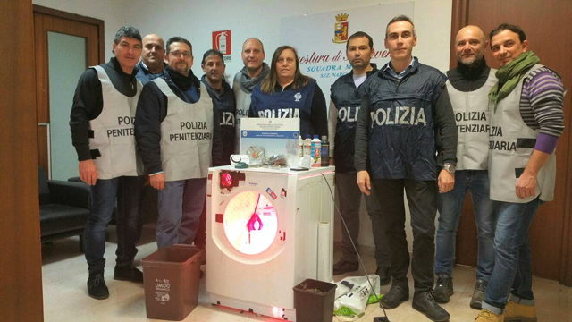 Droga nella lavatrice, arrestato un beneventano