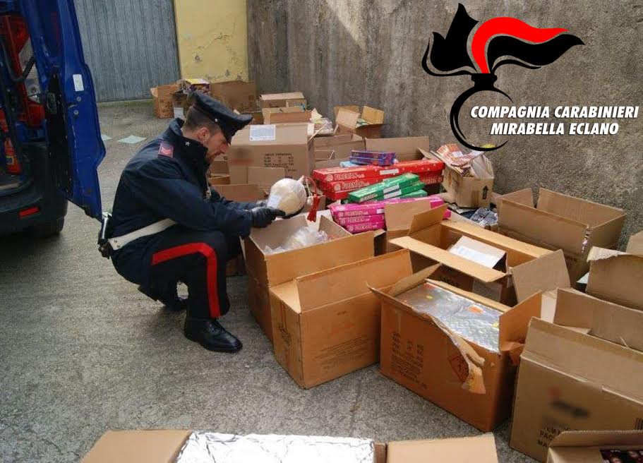 Venticano| Sequestrati 500 chili di fuochi d’artificio illegali