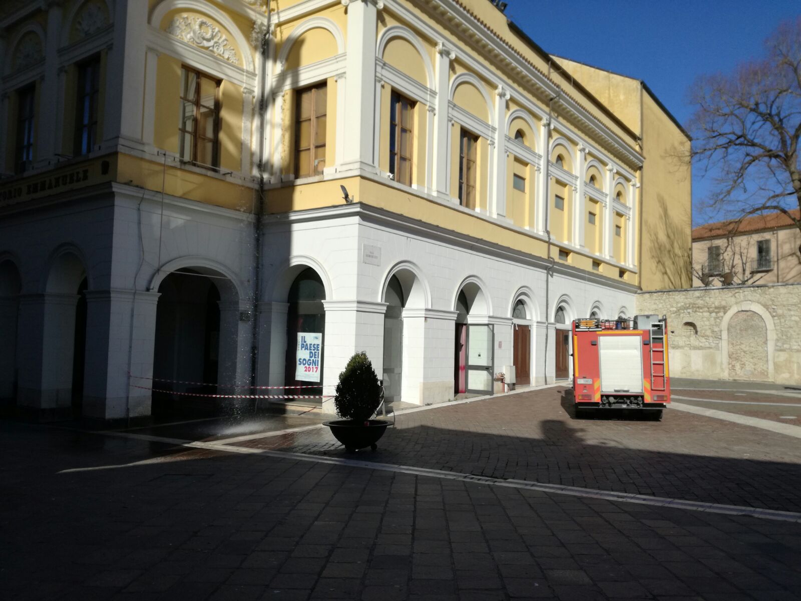 Benevento| Maltempo, pioggia al Comunale.Intervento dei VVF/FOTO