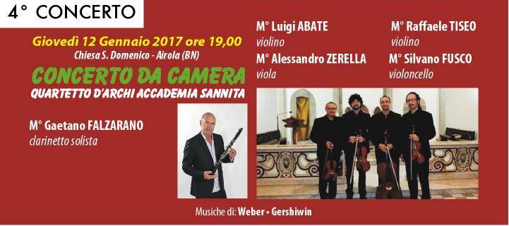 Airola| MusiCometaSannio XVII, si chiude con “Accademia Sannita” e il clarinettista Falzarano