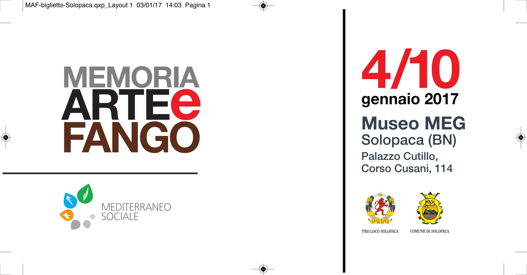 Solopaca| “Memoria Arte e Fango” in esposizione fino al 10 gennaio