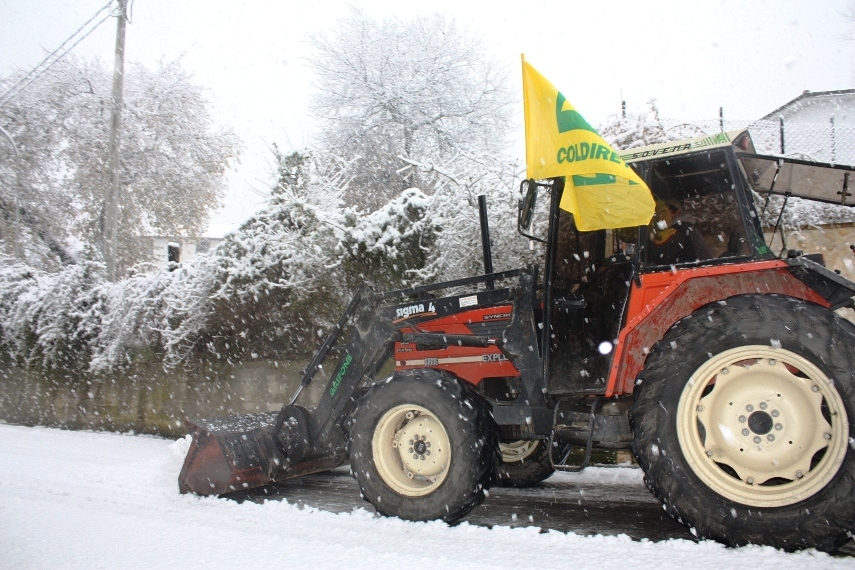Neve, trattori Coldiretti pronti a partire nel Sannio