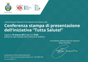 Invito conferenza stampa Tutta Salute