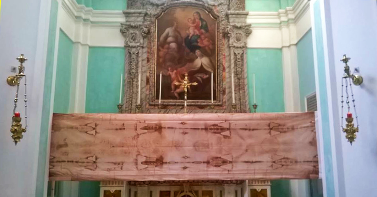 Sant’Agata de’ Goti| Nella chiesa delle Redentoriste l’esposizione della copia della Sacra Sindone