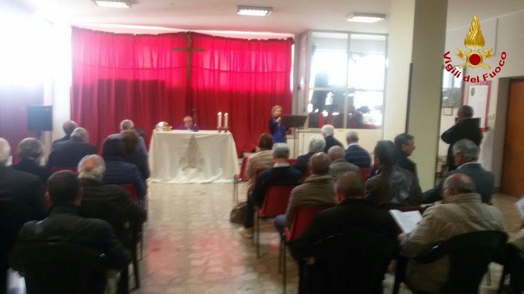 Benevento| Il Precetto Pasquale dei Vigili del Fuoco