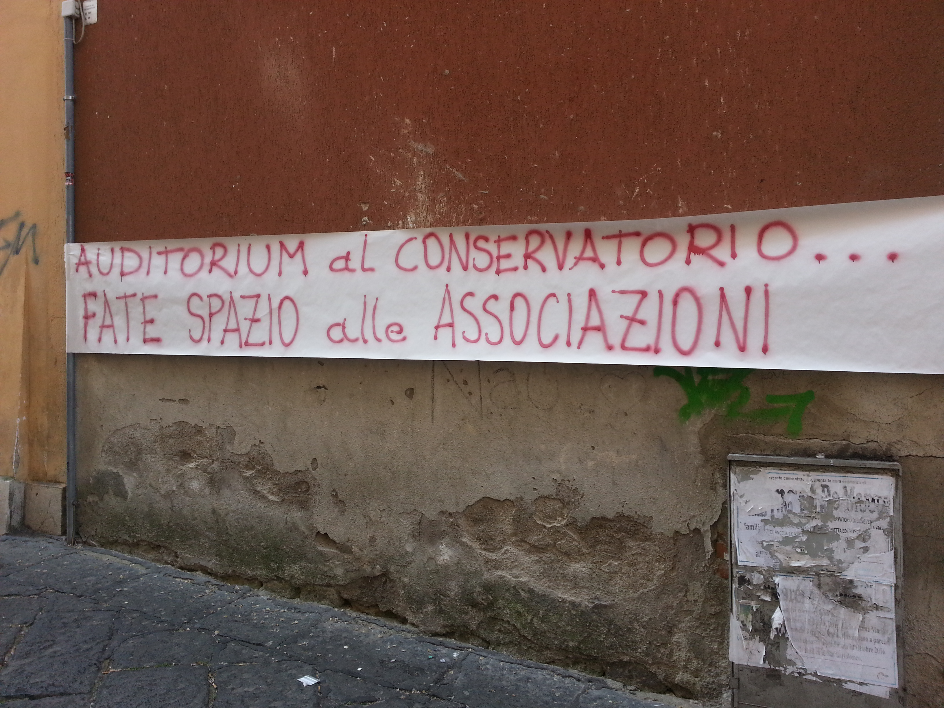 Benevento| Spina Verde, Associazioni occupano Conservatorio
