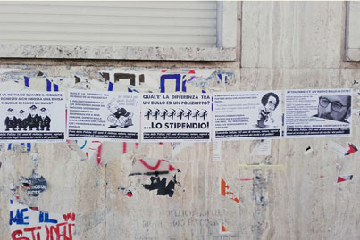 Benevento| Manifesti contro Polizia, Mortaruolo: “grazie per l’operato silente e qualificato”