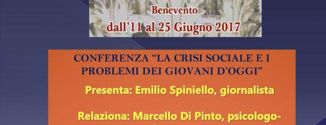 Benevento| Alla Rocca il convegno su “La crisi sociale e i problemi dei giovani d’oggi”
