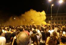 Benevento| Cuori giallorossi in piazza Risorgimento
