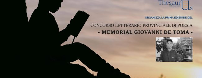 Benevento| “Thesaurus” presenta il Concorso-Memorial Giovanni De Toma