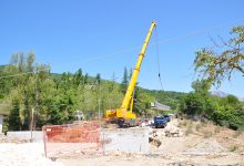 Lavori sul Ponte Jenga, sopralluogo del Presidente Ricci