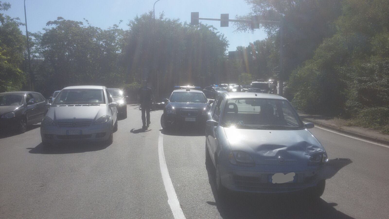 Benevento| Incidente tra auto e scooter, un ferito