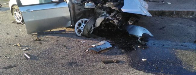 Airola| Incidente in via Caracciano, 38enne ferito/FOTO