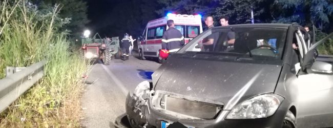 Castelpoto| Incidente stradale tra due auto e un trattore/FOTO