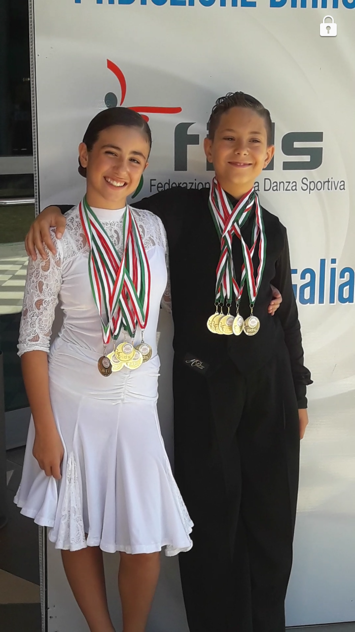 San Giorgio del Sannio| Campionati italiani danza sportiva, trionfo per due giovani ballerini sanniti