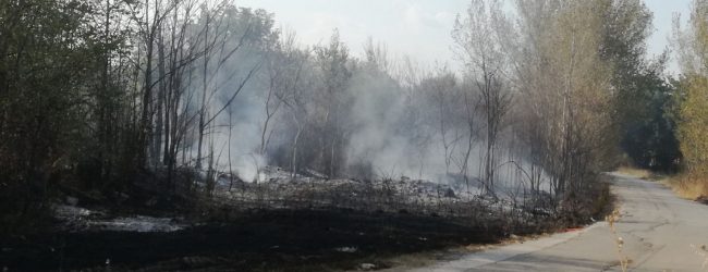 Benevento| Fiamme a San Vitale/Foto