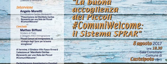 Castelpoto| 8 agosto appuntamento con “la buona accoglienza dei Piccoli #ComuniWelcome”