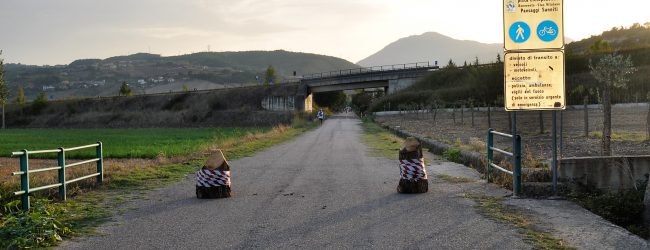 Benevento| Pista Pantano, rimosso un dissuasore. Ricci: “a breve i jersey in cemento armato”