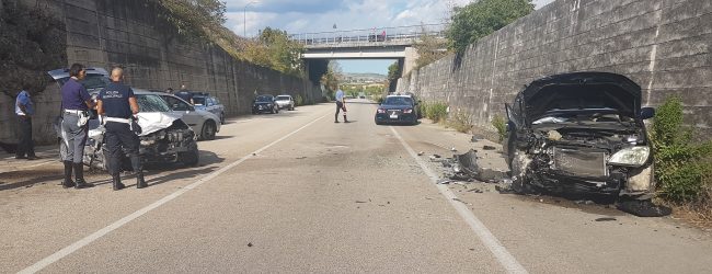 Benevento| Incidente frontale lungo la Tangenziale ovest, sei feriti