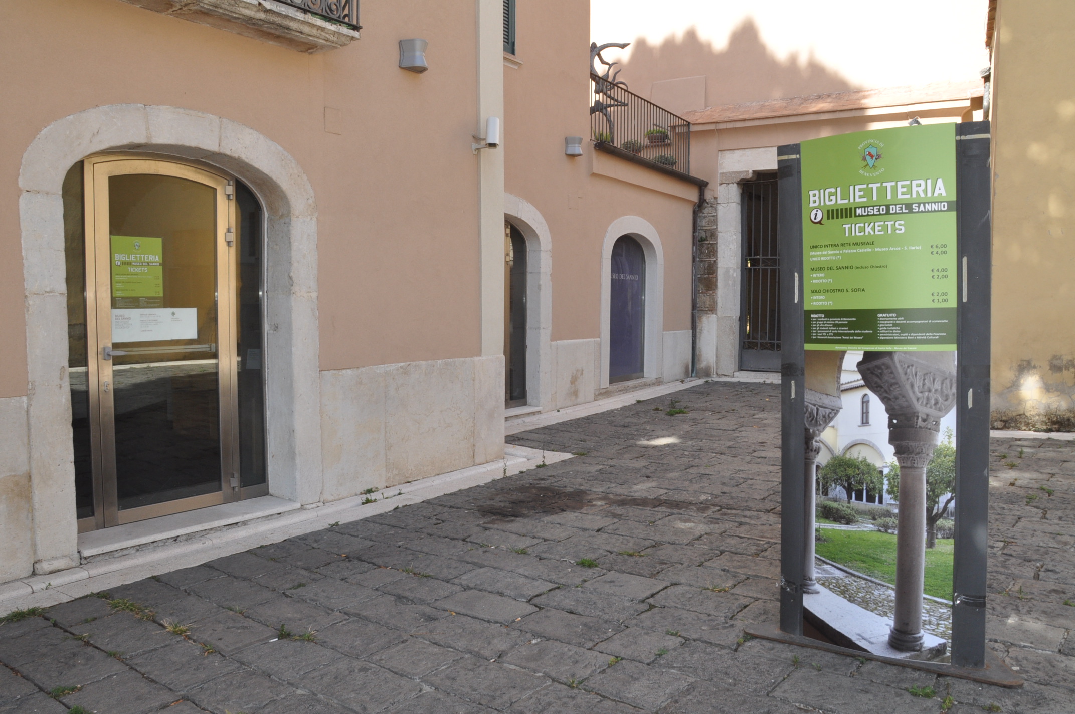 Museo del Sannio, da oggi una nuova biglietteria