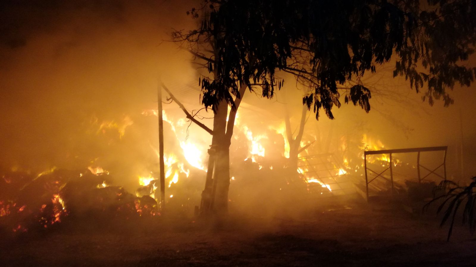 Airola| 1000 balloni di fieno in fiamme/FOTO