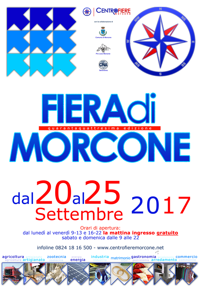 “Fiera di Morcone”, dal 20 al 25 settembre la 44esima edizione