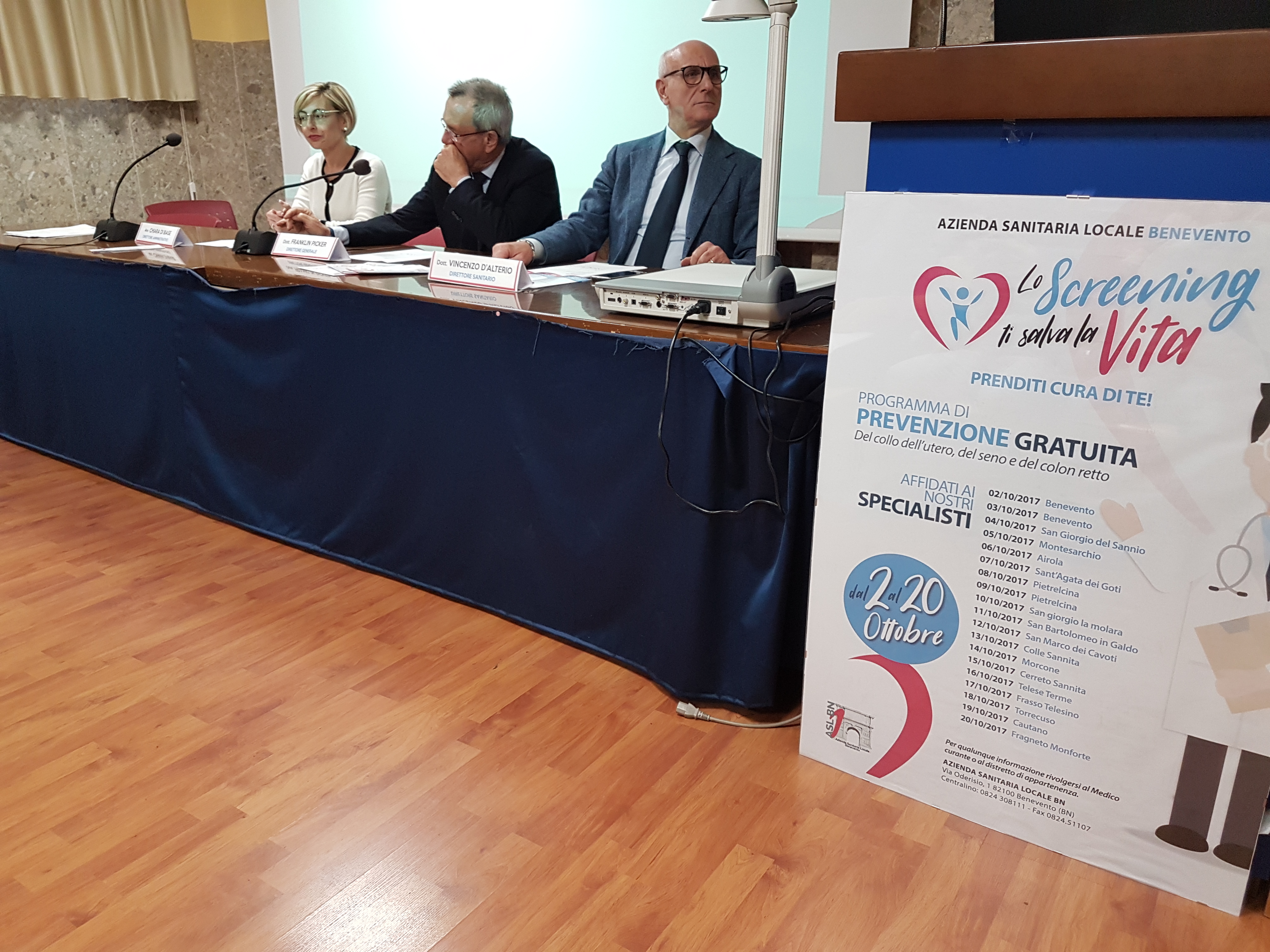 Benevento| Asl, presentati i dati del tour “Lo screening ti salva la vita”