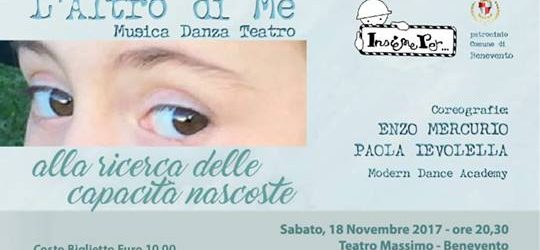 Benevento| Al Teatro Massimo lo spettacolo “L’altro di me”