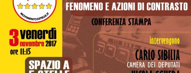Benevento| “Azzardopatia”: conferenza stampa con Sibilia e Sguera