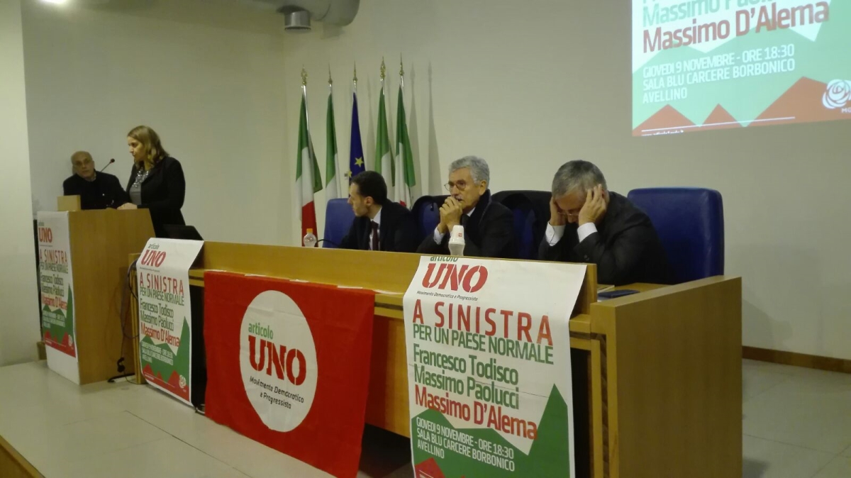 Avellino| Sinistra, D’Alema vede il bicchiere mezzo pieno