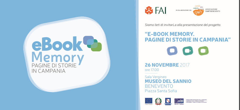 Benevento| Al Museo del Sannio il progetto “E-book Memory”