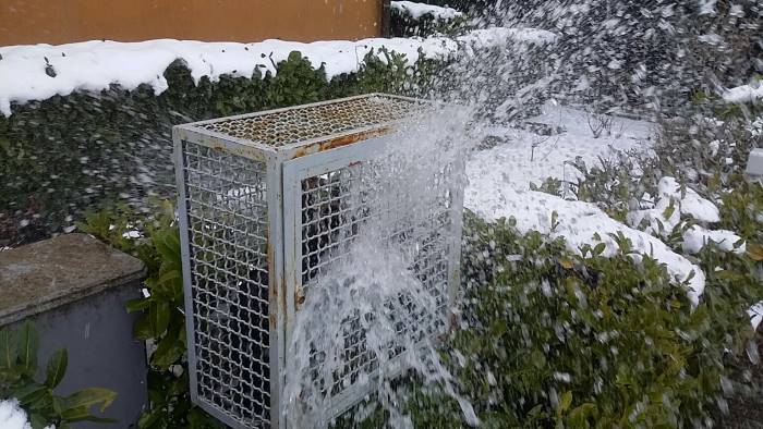 Gelo, l’avviso della Gesesa per proteggere i contatori idrici