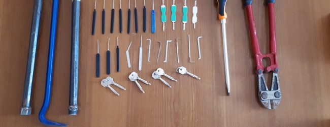 Montesarchio| Sequestro di materiale esplodente e arnesi atto allo scasso