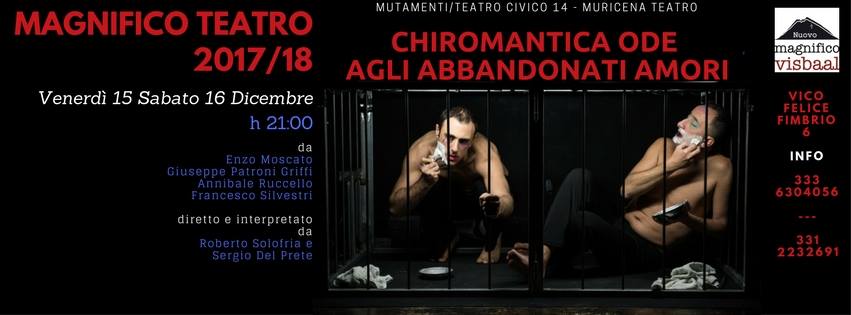 Benevento| Magnifico Visbaal, appuntamento con “Chiromantica ode telefonica agli abbandonati amori”