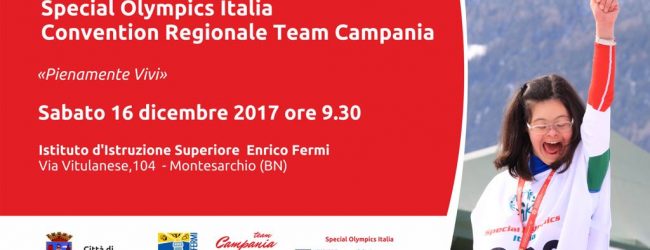 Montesarchio| Special Olimpics, sabato Convention Regionale Team Campania