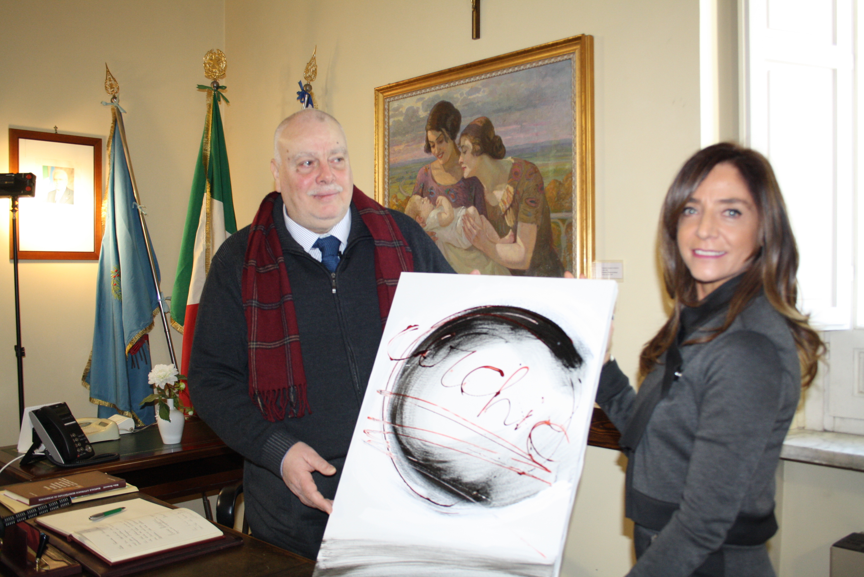 Benevento| Alla Rocca dei Rettori donata opera di Del Donno