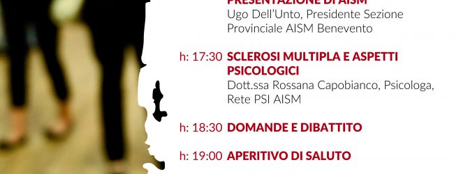 Benevento| AISM, incontro su “Sclerosi multipla ed aspetti psicologici”