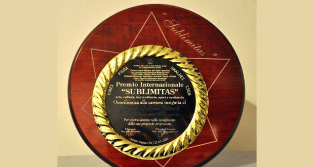 Ariano Irpino| Premio Sublimitas, la rosa dei premiati