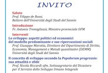 Benevento| Frati Minori del Sannio, convegno di studi su “Populorum progressio”